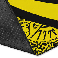 Hawaii Turtle Polynesian Area Rug Circle Style Yellow - Polynesian Pride