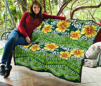 Hawaii Polynesian Premium Quilt - Hibiscus Patterns - Polynesian Pride
