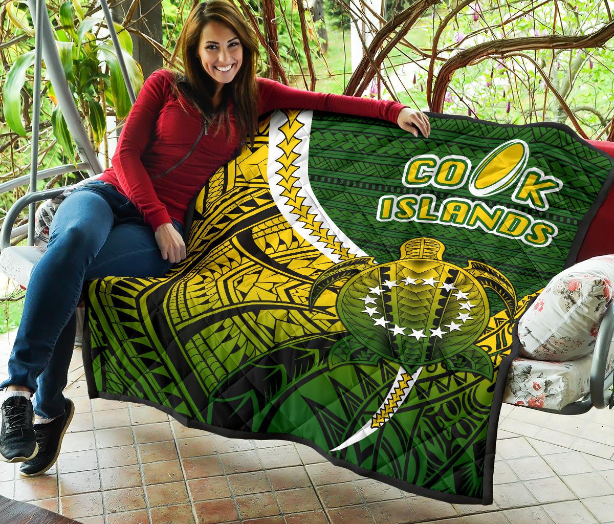 Cook Islands Premium Quilt Style Turtle Rugby - Polynesian Pride