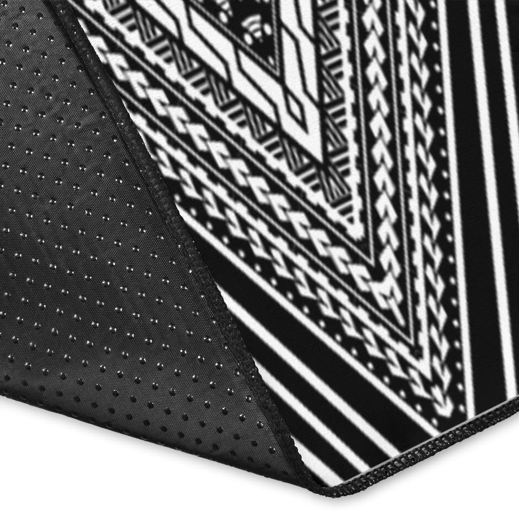 Polynesian Rugs - American Samoa Coat Of Arm With Poly Patterns - Polynesian Pride