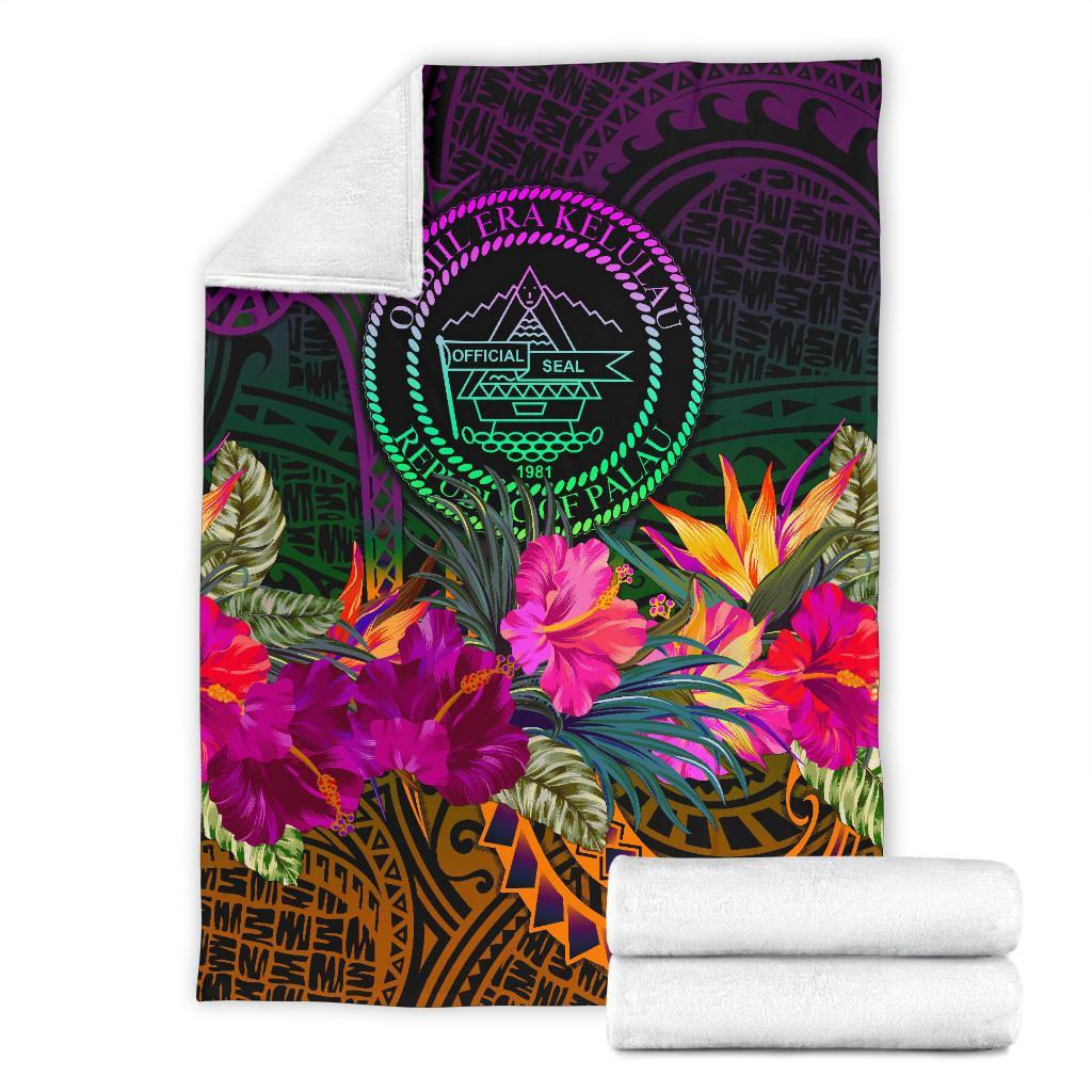 Palau Premium Blanket - Summer Hibiscus - Polynesian Pride