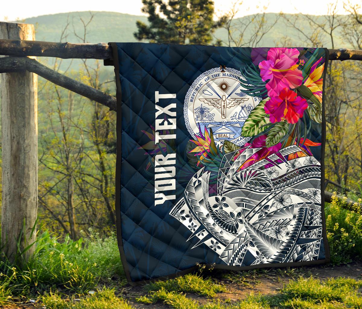 Marshall Island Custom Personalised Premium Quilt - Summer Vibes - Polynesian Pride