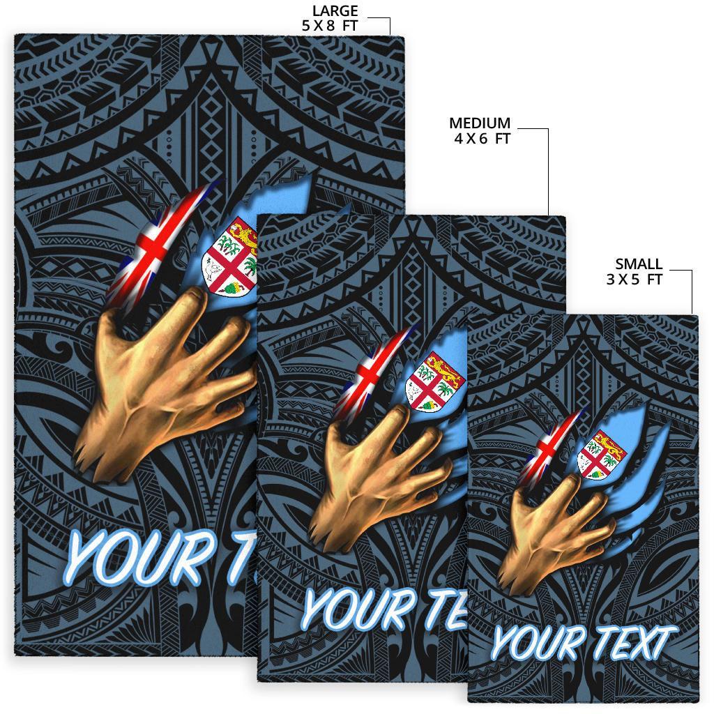 Fiji Personalised Area Rug - Fiji In Me (Blue) - Polynesian Pride