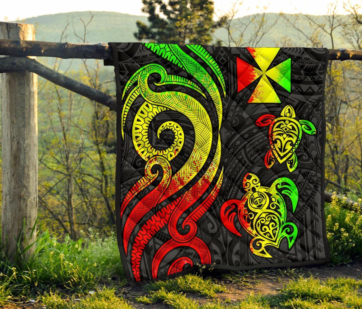 Wallis and Futuna Premium Quilt - Reggae Tentacle Turtle - Polynesian Pride