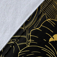 Hawaii Turtle Kanaka Golden Premium Blanket - Polynesian Pride