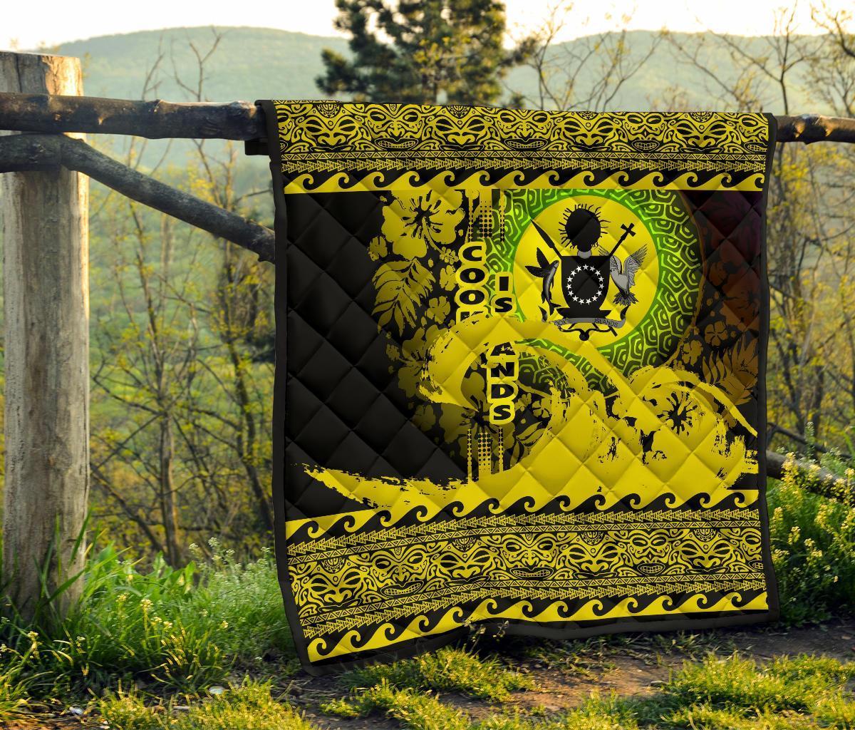 Cook Island Quilt Wave Yellow Design - Polynesian Pride