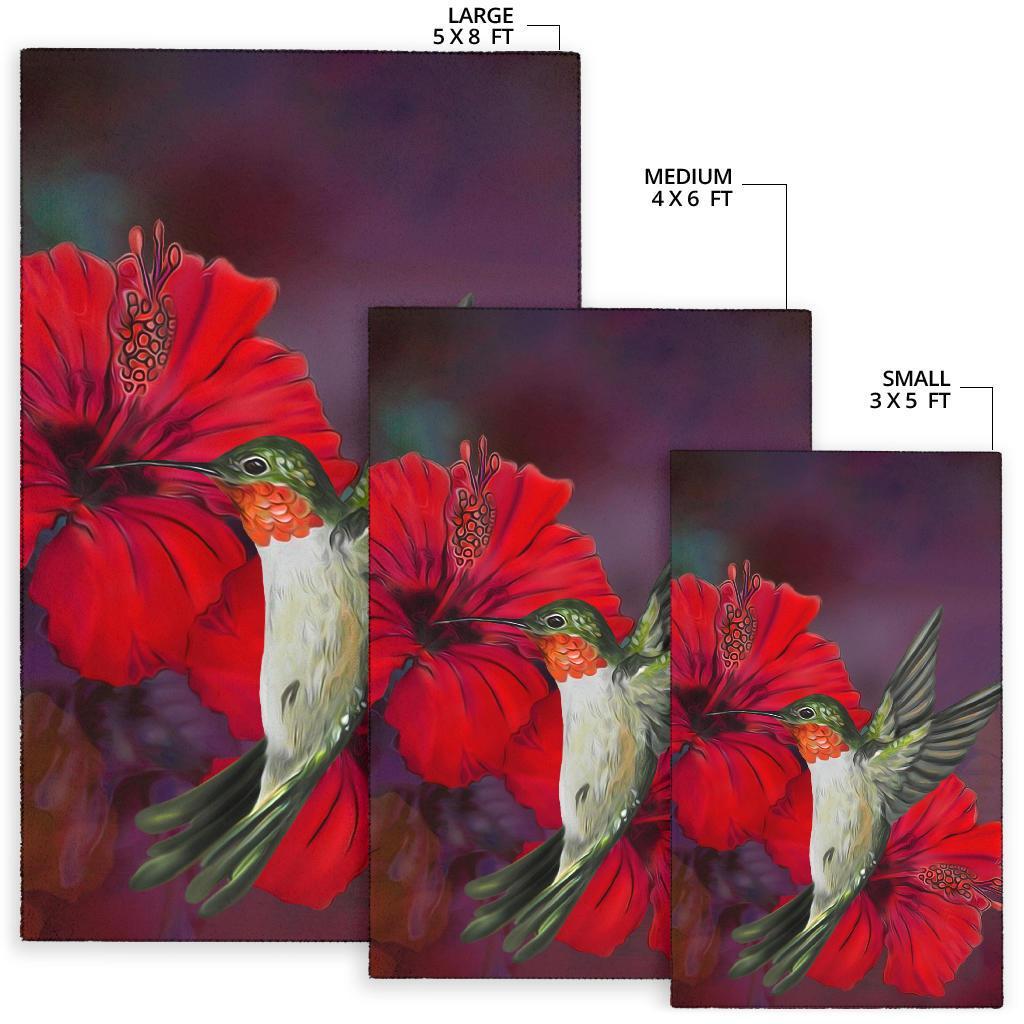 Hibiscus Hummingbird Area Rug AH - Polynesian Pride