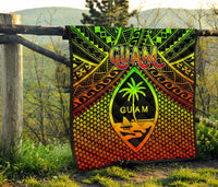 Polynesian Guam Premium Quilt - Reggae Vintage Polynesian Patterns - Polynesian Pride