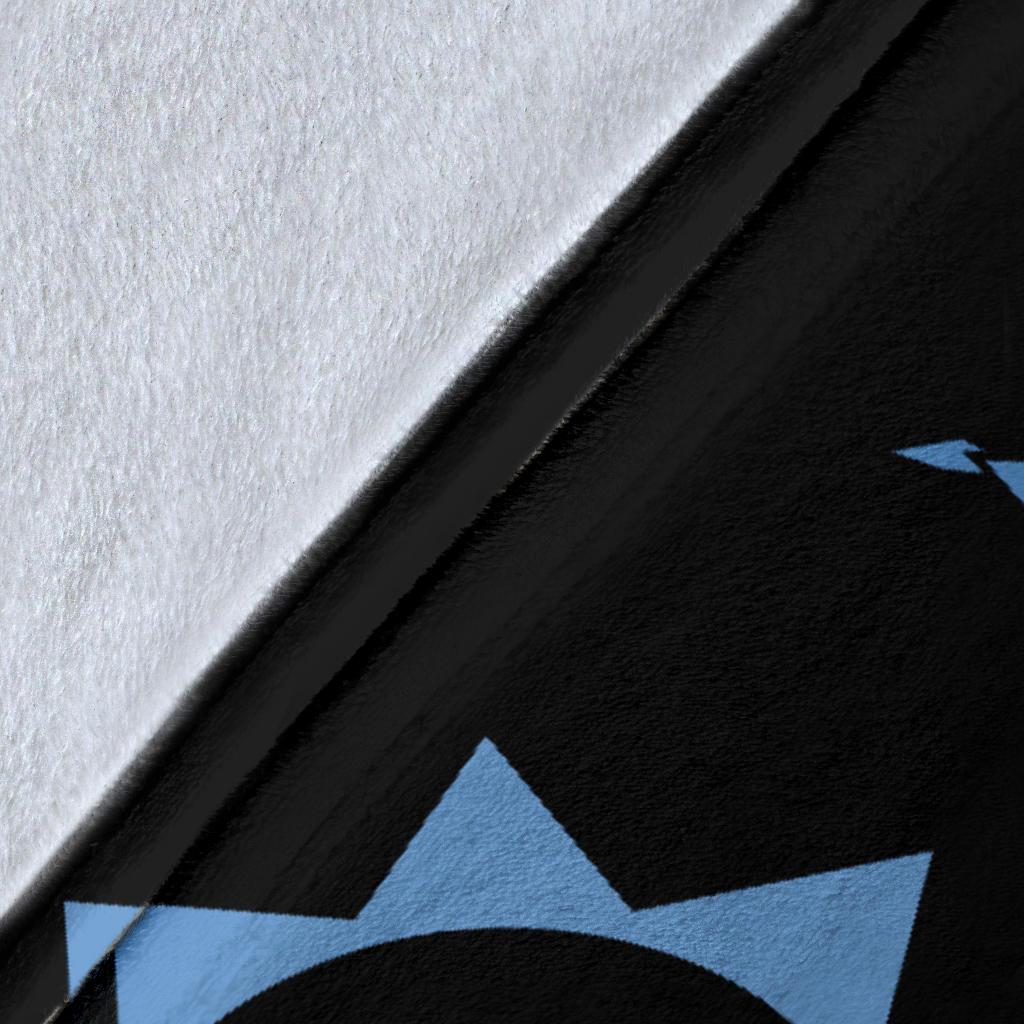 Hawaii Turtle Hibiscus Polynesian Vintage Premium Blanket - Pastel Blue - Polynesian Pride