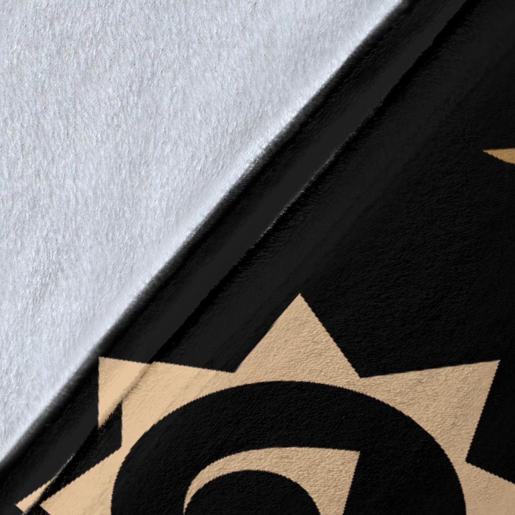 Hawaii Turtle Hibiscus Polynesian Vintage Premium Blanket - Gold - Polynesian Pride