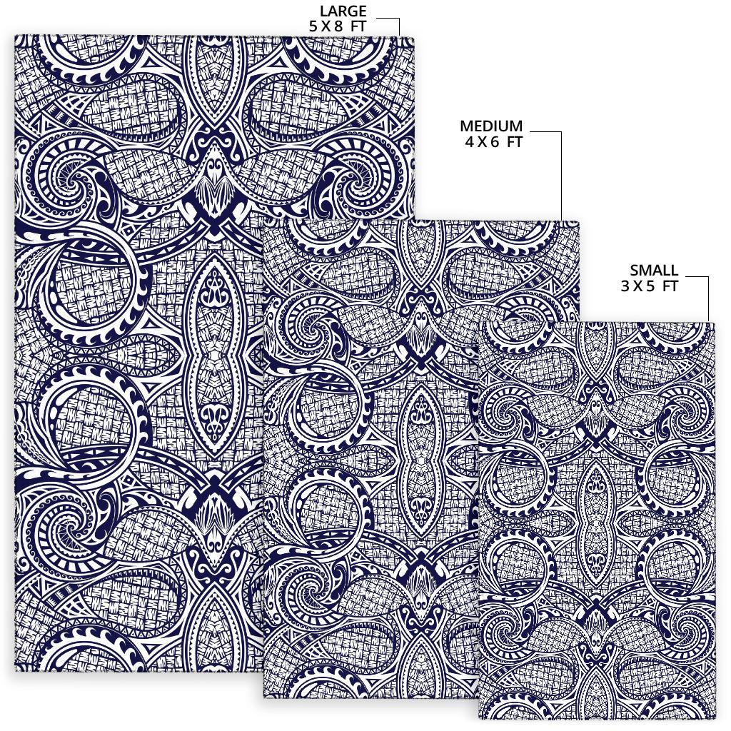 Polynesian Blue Dark Area Rug - Polynesian Pride