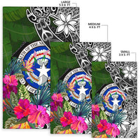 Northern Mriana Islands Area Rug - Turtle Plumeria Banana Leaf - Polynesian Pride