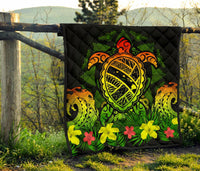 Hawaii Turtle Polynesian Reggae Premium Quilt - Kuly Style - Polynesian Pride