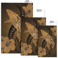 Hawaii Polynesia Whale Hibiscus - Gold - Polynesian Pride
