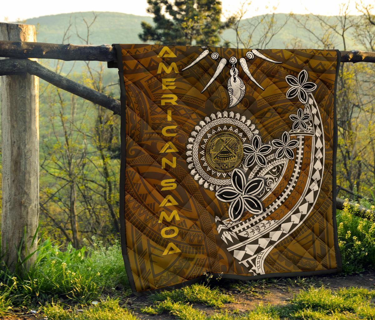 American Samoa Premium Quilt - Polynesian Boar Tusk - Polynesian Pride