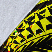 Vanuatu Polynesian Premium Blanket - Reggae Shark Polynesian Tattoo - Polynesian Pride