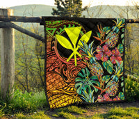 Polynesian Hawaii Premium Quilt - Pineapple Hibiscus - Polynesian Pride