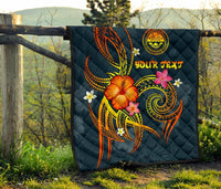 Federated States of Micronesia Polynesian Personalised Premium Quilt - Legend of FSM (Blue) - Polynesian Pride