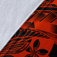 Tahiti Polynesian Personalised Premium Blanket - Vintage Polynesian Turtle - Polynesian Pride