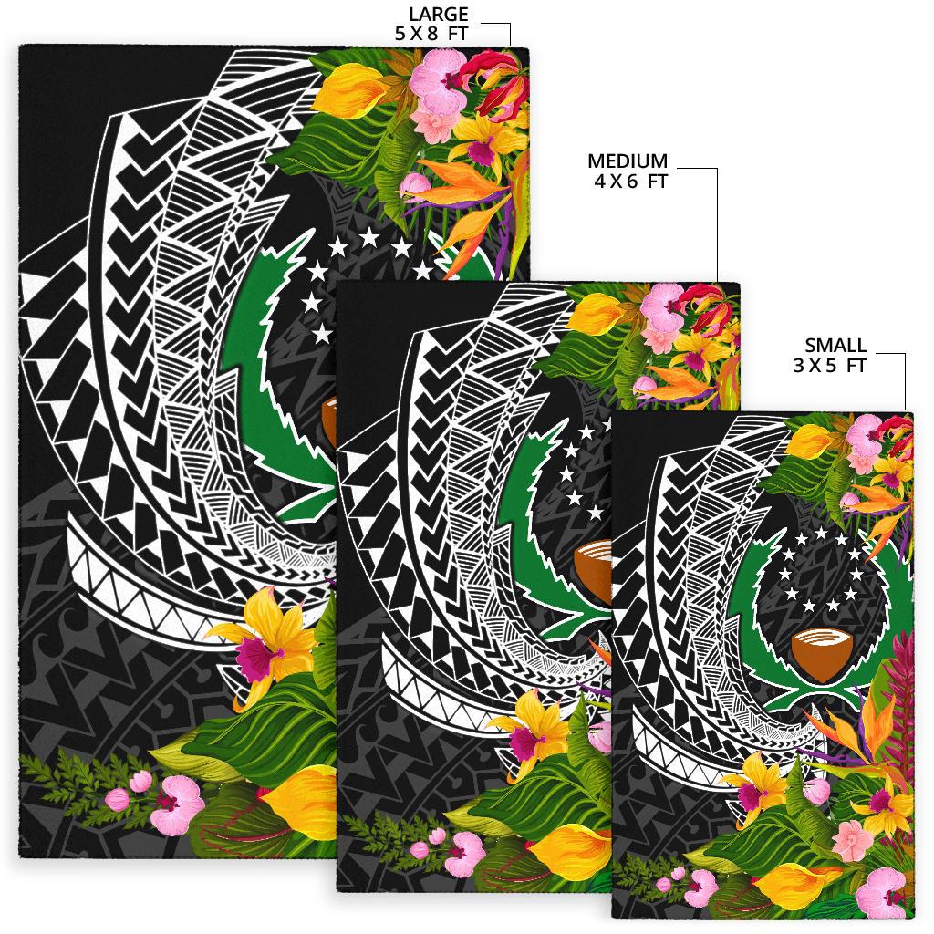 Pohnpei State Area Rug - Seal Spiral Polynesian Patterns - Polynesian Pride