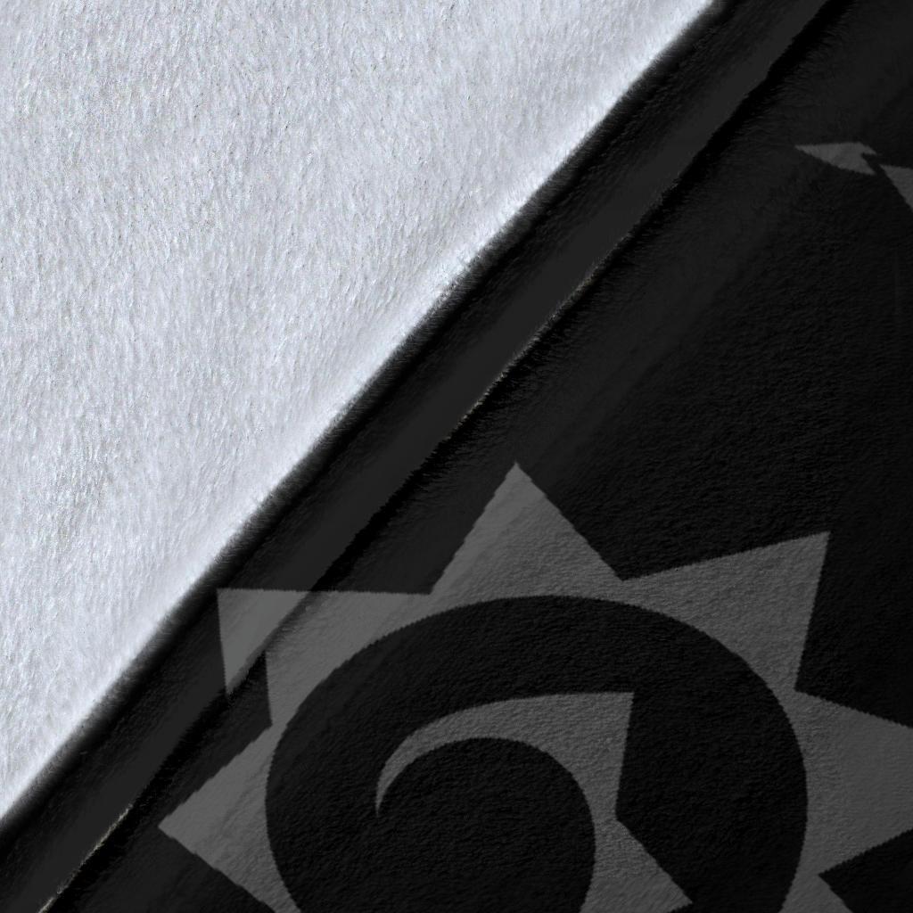 Hawaii Turtle Hibiscus Polynesian Vintage Premium Blanket - Gray - Polynesian Pride