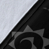 Hawaii Turtle Hibiscus Polynesian Vintage Premium Blanket - Gray - Polynesian Pride