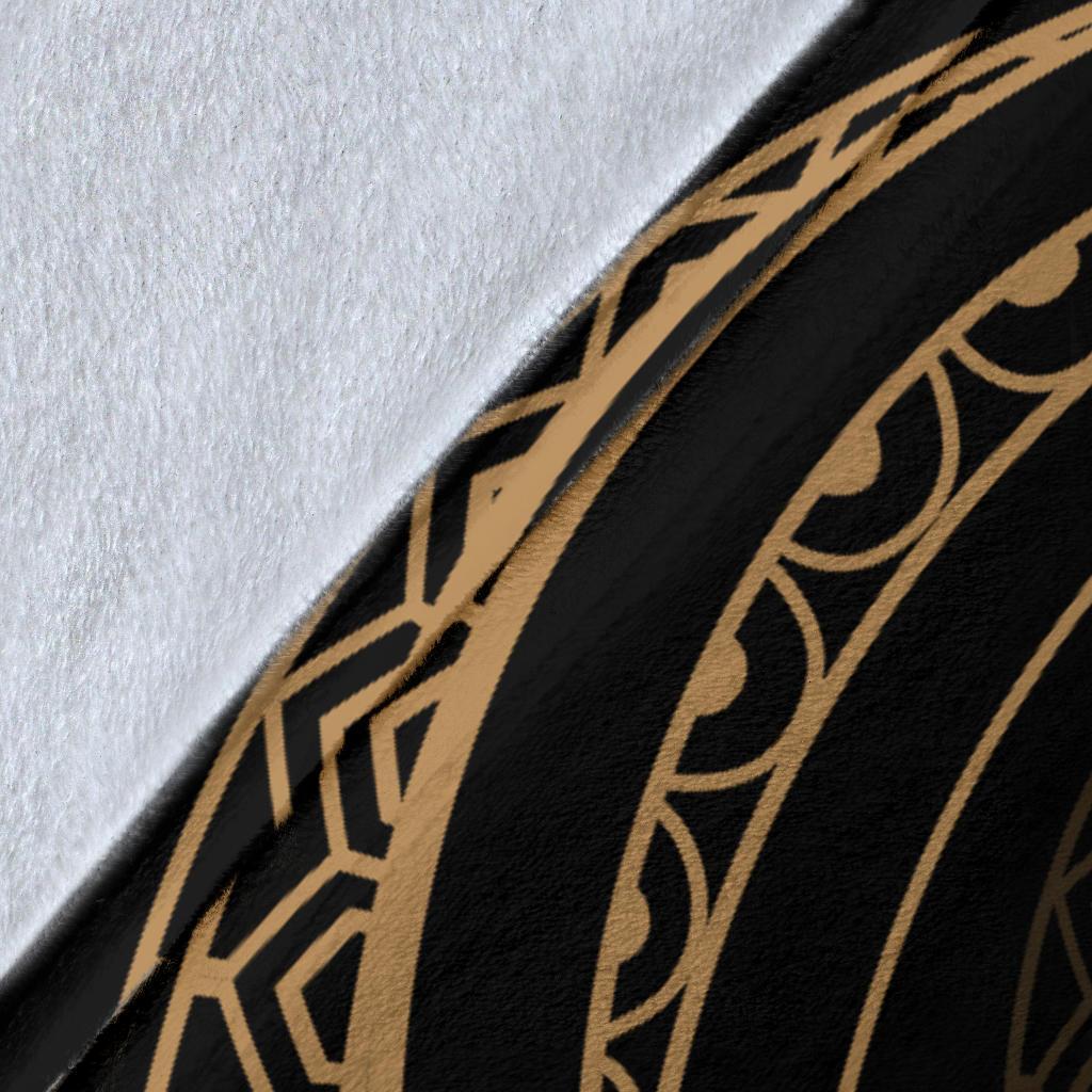 Hawaii Turtle Premium Blanket - Gold - Frida Style - Polynesian Pride