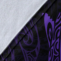 Shark Polynesian Blanket - Polynesian Tattoo Purple - Polynesian Pride
