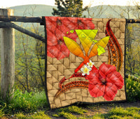 Hawaii Lauhala Kanaka Polynesian Premium Quilt - Polynesian Pride