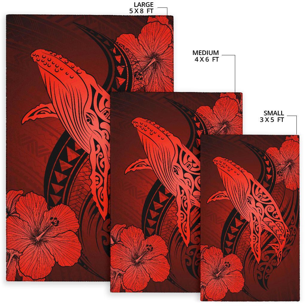 Hawaii Polynesia Whale Hibiscus - Red - Polynesian Pride