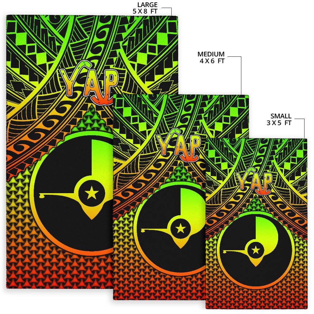 Polynesian Yap Area Rug - Reggae Vintage Polynesian Patterns - Polynesian Pride