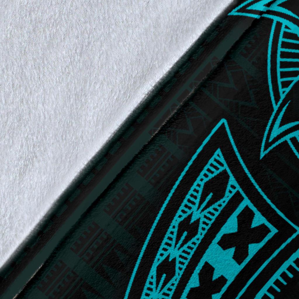 Seahorse Polynesian Blanket - Polynesian Tattoo Blue - Polynesian Pride