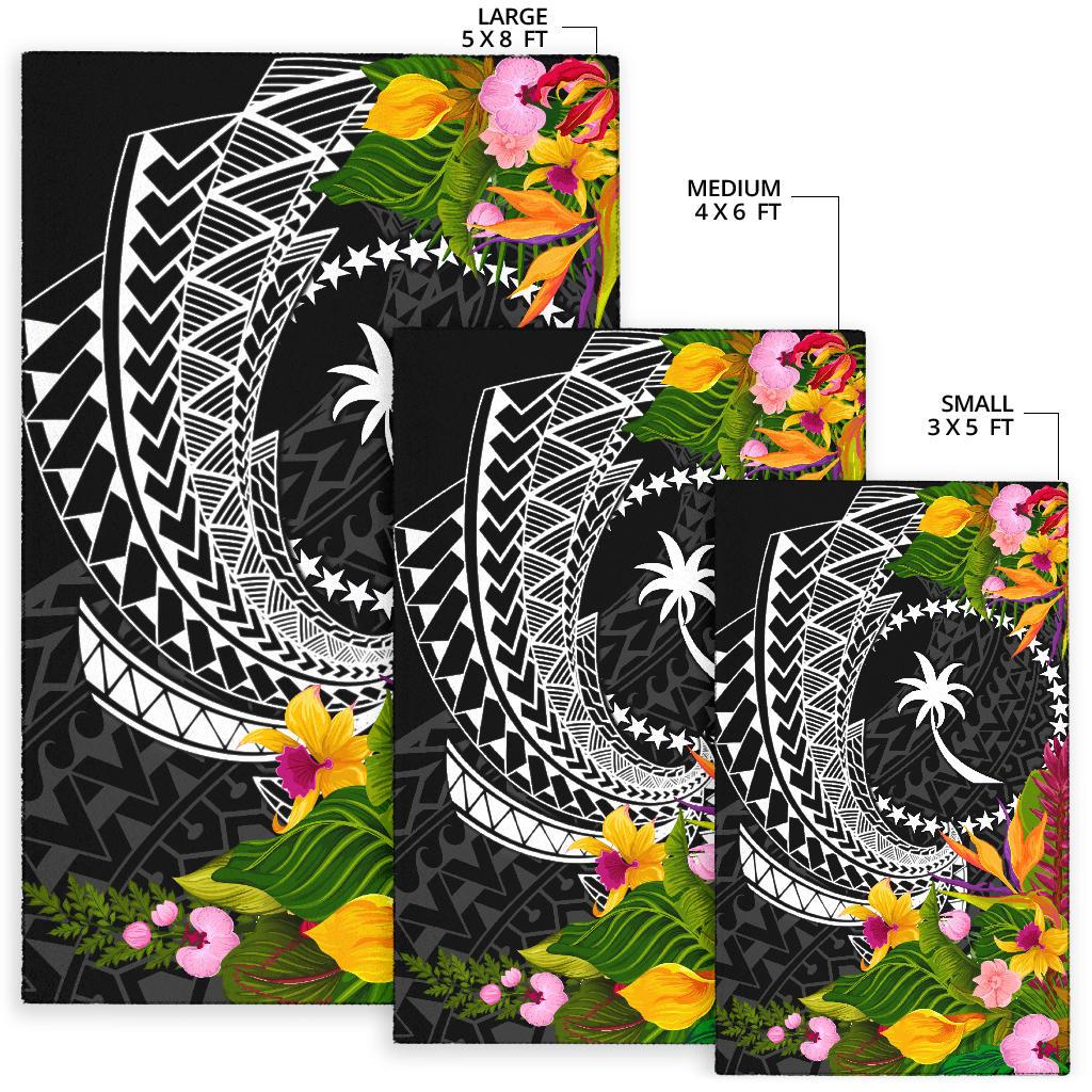 Chuuk State Area Rug - Seal Spiral Polynesian Patterns - Polynesian Pride