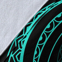 Kanaka Premium Blanket - Turquoise - Frida Style - Polynesian Pride