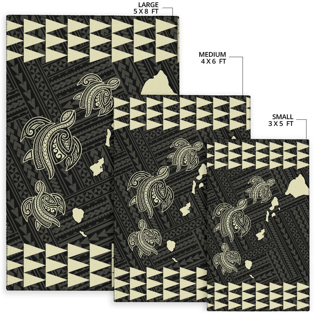 Hawaii Kakau Three Turtles Map Polynesian AH - Polynesian Pride