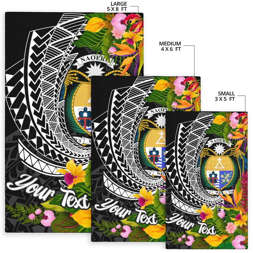 Nauru Area Rug - Custom Personalised Seal Spiral Polynesian Patterns - Polynesian Pride