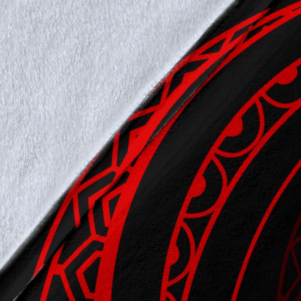 Hawaii Turtle Premium Blanket - Red - Frida Style - Polynesian Pride