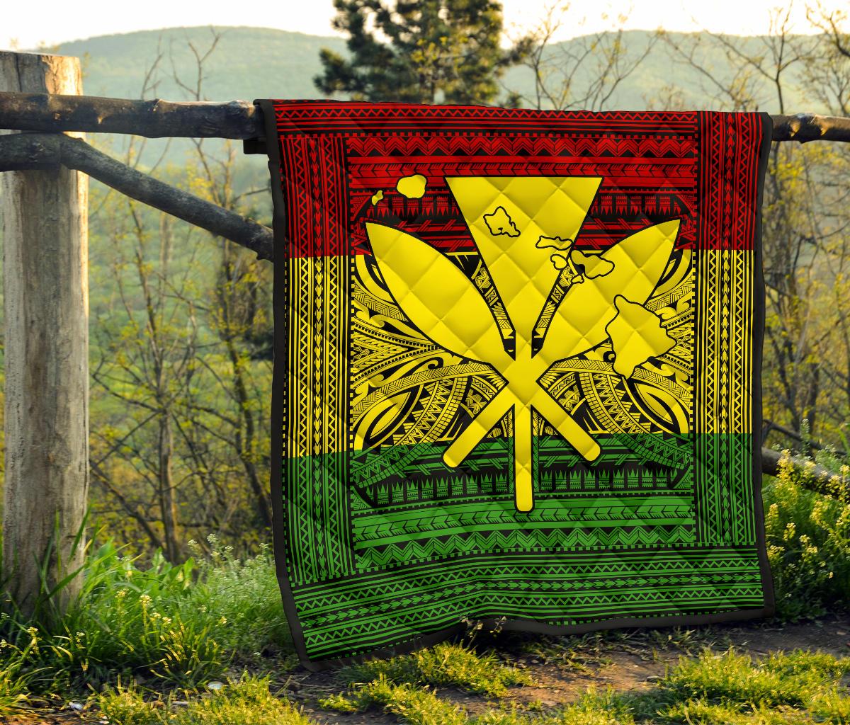 Hawaii Polynesian Kanaka Maoli Premium Quilt - Polynesian Pride