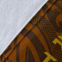 Pohnpei Custom Personalised Premium Blankets - Polynesian Boar Tusk - Polynesian Pride