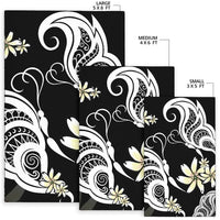 Plumeria Butterfly Area Rug AH - Polynesian Pride