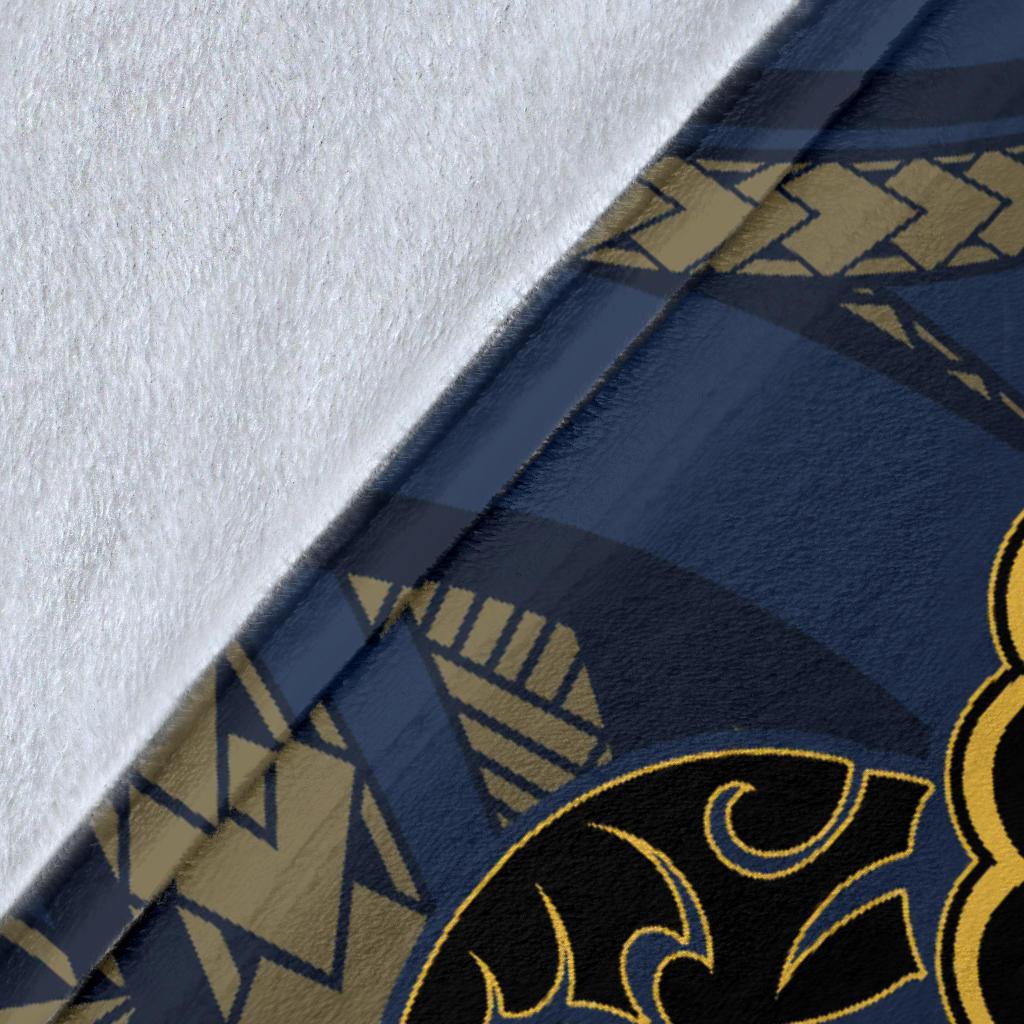 Hawaii Polynesian Turtle Hibiscus Plumeria Premium Blanket - Nane Style - Polynesian Pride