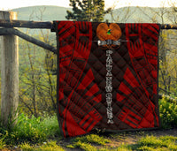 Papua New Guinea Premium Quilt - Papua New Guinea Coat Of Arsms Polynesian Red Tattoo - Polynesian Pride