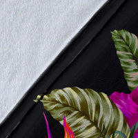 Samoa Polynesian Premium Blanket - Tropical Flower - Polynesian Pride
