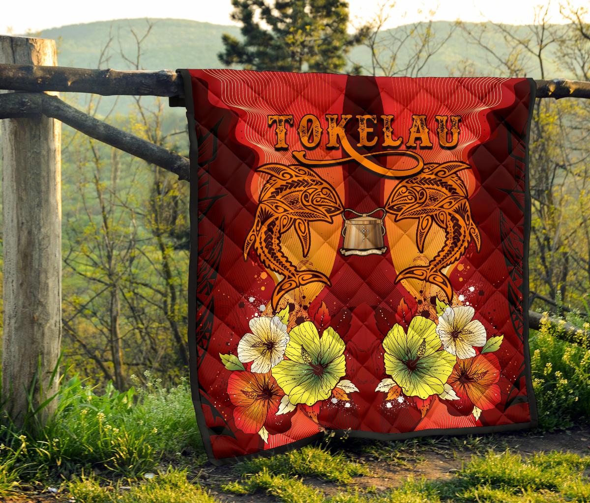 Tokelau Premium Quilt - Tribal Tuna Fish - Polynesian Pride