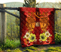 Tokelau Premium Quilt - Tribal Tuna Fish - Polynesian Pride