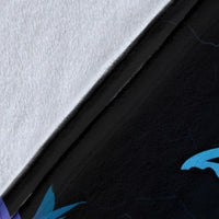 Hawaii Whale Polynesian Hibiscus Premium Blanket - Lae Style - Polynesian Pride