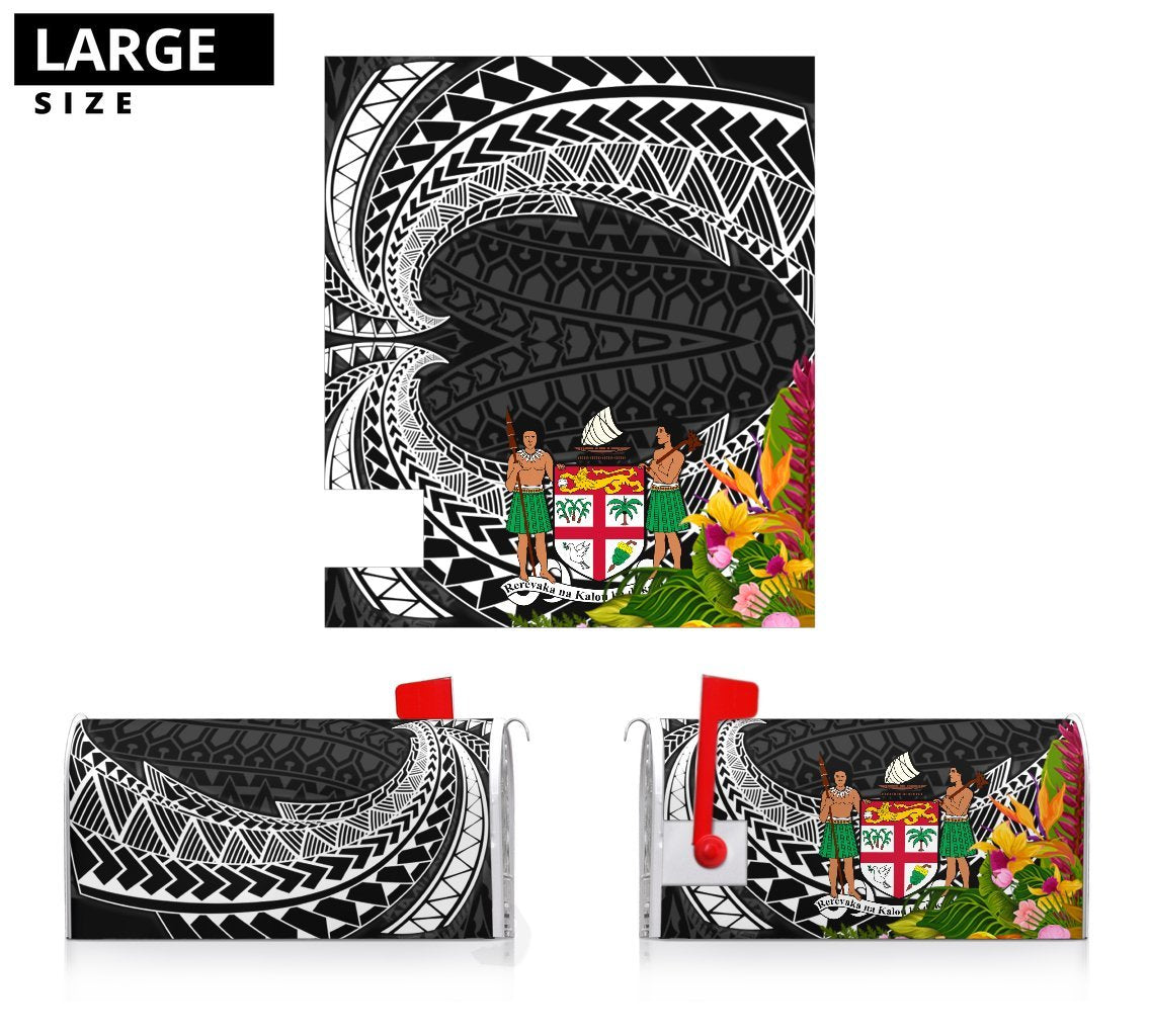 Fiji Mailbox Cover - Tropical Flowers Style - Polynesian Pride
