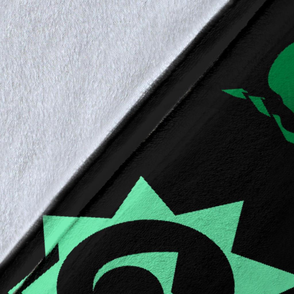 Hawaii Turtle Hibiscus Polynesian Vintage Premium Blanket - Green - Polynesian Pride