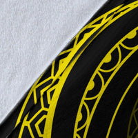 Kanaka Premium Blanket - Yellow - Frida Style - Polynesian Pride