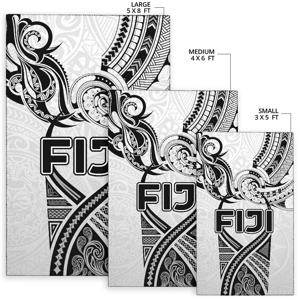 Fiji Rugby Area Rug Polynesian Waves Style - Polynesian Pride
